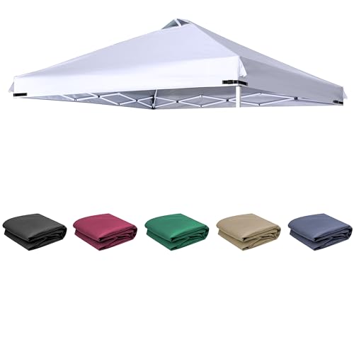 SCOCANOPY Replacement Top with Air Vent for 12x12 Canopy Frame Canopy Cover ONLY (White)