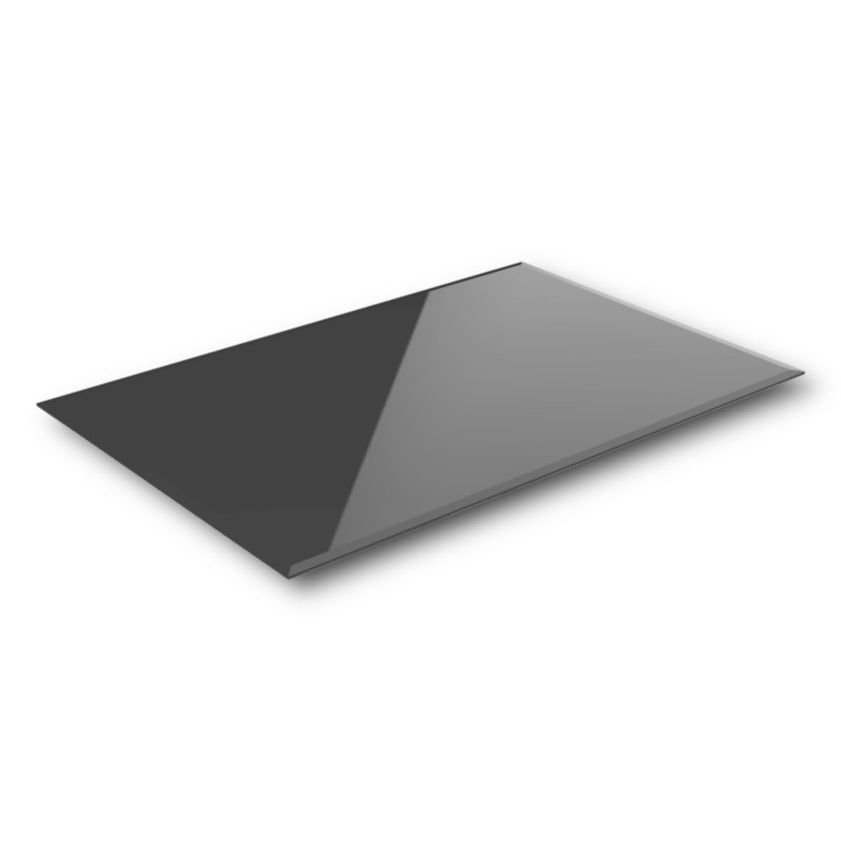 Euro Tische Glasplaat voor Kachel en Tafelblad in 90x70cm Facet