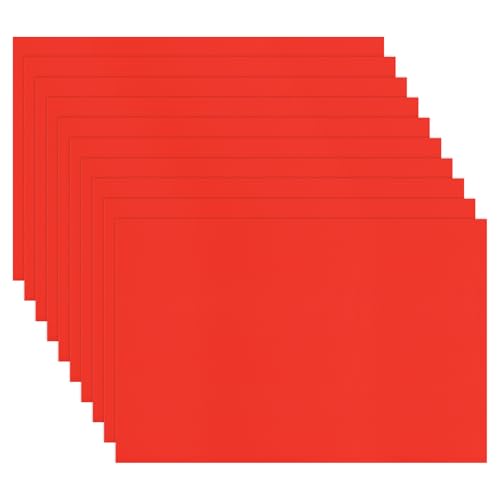 Image of M METERXITY 10-Pack Corrugated Plastic Sheets, 8 Inch x 12 Inch Waterproof Blank Corrugated Poster Board Yard Signs for Garage Sale /Office /Classroom /Party /Lawn Sign Road [3mm Thick, Red]