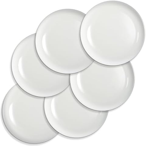Tivcck Ceramic Dessert Plates Set of 6 Cover