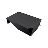 INOXLM Mesa baja Dion | Mesa de centro | Mesa de café | Mesa baja design | Mesa de centro para salón | Mesa fabricada en Italia | Mesa de centro de acero pintado (RAL 9005 Negro)