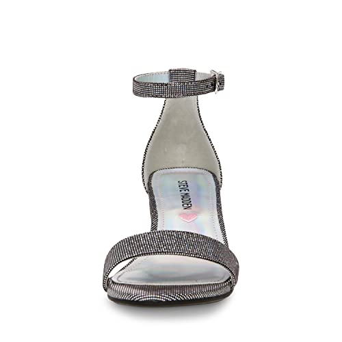 Steve Madden Girls Shoes Girls Carrson Heeled Sandal, Pewter Iridescent, 1 Little Kid #TOP1