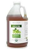 velona Amla Oil USDA Certified Organic - 1 Gallon / 128 Fl Oz | 100% Pure and Natural Carrier Oil | Extra Virgin, Unrefined, Cold Pressed | Hair Growth, Body, Face & Skin Care