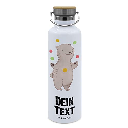 Mr. & Mrs. Panda Personalisierte Trinkflasche Bär Jonglieren - Geschenke, Edelstahl Mit Gravur, Zirkus, Jongleur, Artistik, Geschenk, Namen, Flasche, Wasserflasche Mr. & Mrs. Panda Personalisierte Trinkflasche Bär Jonglieren - Geschenke, Edelstahl Mit Gravur, Zirkus, Jongleur, Artistik, Geschenk, Namen, Flasche, Wasserflasche