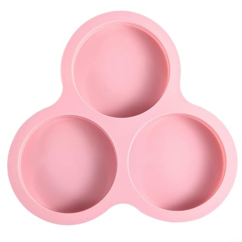 Para freidora de aire de silicona para molde para huevos, sartén reutilizable para hornear magdalenas, pan y más, accesorio de cocina fácil de limpiar y conveniente (rosa)