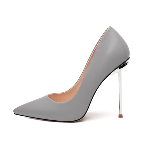 AMBELIGHT High Heels Pumps for Women Stiletto Pointed Closed Toe Slip on Sexy Classic Elegant Dressy Shoes2