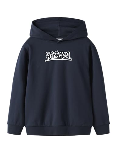 NAME IT Nkmnim Pokemon Nreg Sweat WH BRU Sky, Azul Marino, 134-140 para Niños