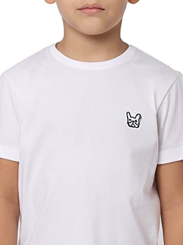 Image of JACK & JONES Boy's Solid Regular Fit Tshirt