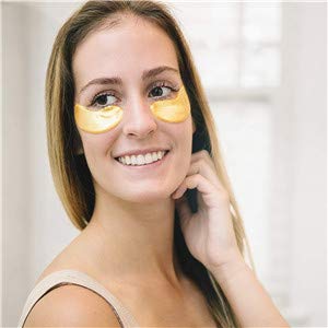 Miniatura 8 de Adofect 28 pares de mascarillas de ojos doradas, almohadillas de gel de colágeno para ojos para hinchazón y círculos oscuros debajo de los ojos para
