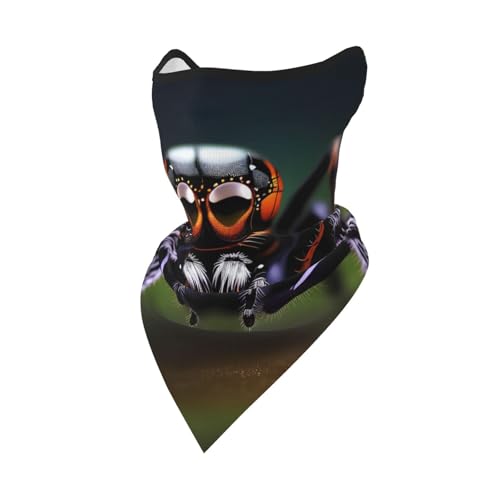 WZYCWB Máscara deportiva Bird's Nest Golden Chicken adecuada para ciclismo, senderismo y diversas actividades al aire libre. Ligera y fácil de llevar., Arañas tropicales de la selva tropical, Talla