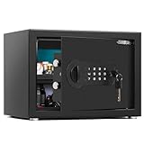 ISLANDSAFE Safe and Security Lock Box,Small Money Box,Document Safe with Digital Keypad Lock for...