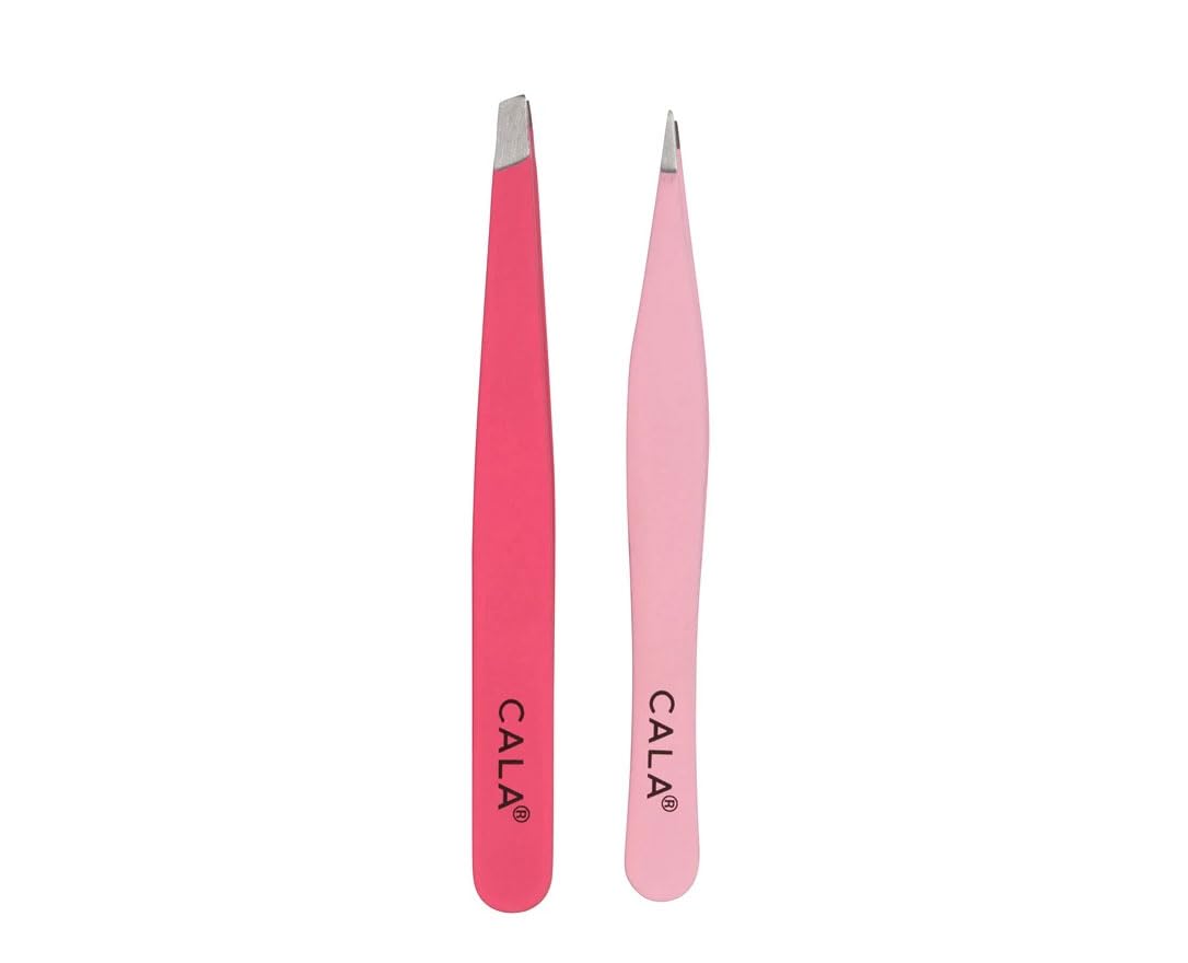 Cala Soft Touch Tweezer Duo, Coral