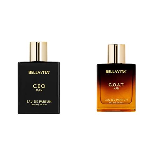 Image of Bella Vita Luxury Ceo Man Liquid Eau De Parfum G.O.A.T Man Eau De Parfum With Bergamot Patchouli & Vetiverpremium Long Lasting Spicy & Woody Fragrance For Men 100 Ml,Brown