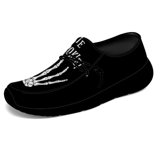 Quorax Skeleton Shoes Men Loafers Skull Slip-on Shoes Gifts for Men Women3