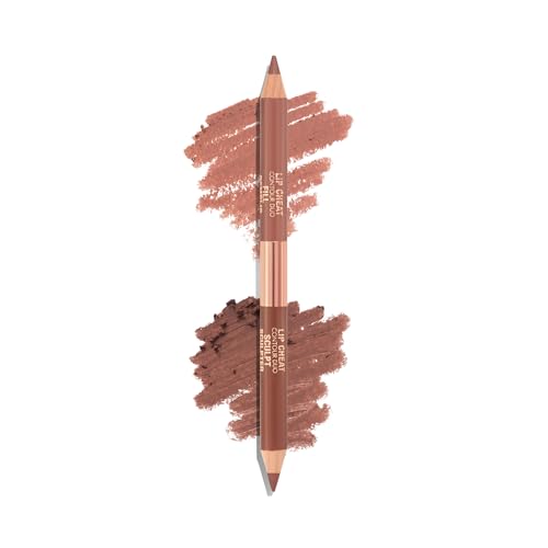 Charlotte Tilbury Lip Cheat Contour Duo - Dual-Sided Lip Liner Pencil to Sculpt & Fill for an Easy Contour Effect - Helps Prevent Lipstick Feathering - Medium