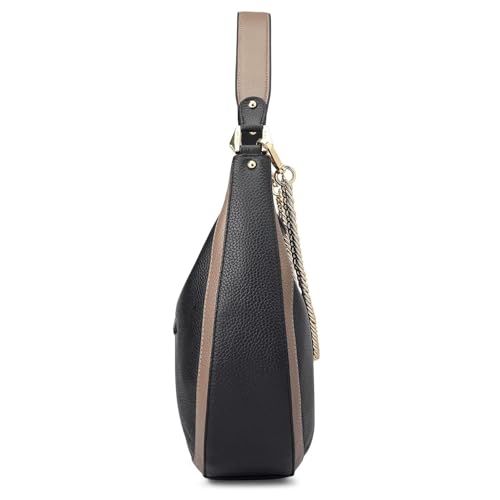 Image of Da Milano Leather Shoulder Bag for Women - Brown (Large) (LB-00317OL)