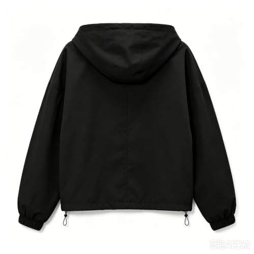 Windbreaker Jacket Women Waterproof Plus Size Half Zip Utility Raincoat - image 3