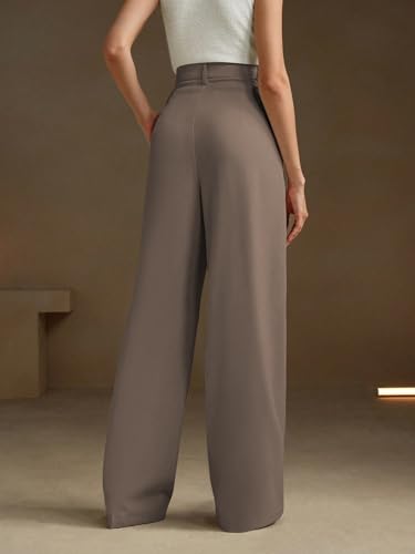 Image of KERI PERRY Trousers for Woman Pants Women's Formal Office Korean | Black Beige Track Pant | Straight | Cotton Spandex Stretchable Trouser | High-Waisted Bottom Wear