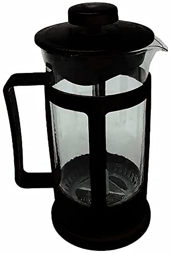 Tisaniera - Espumador de leche manual de cristal, 300 ml - Máquina para té - Infusión - Espuma para café leche