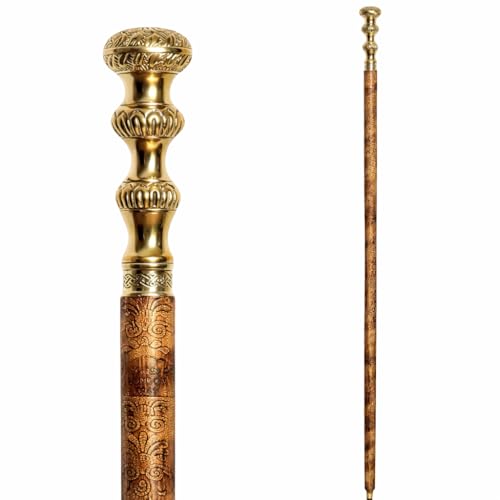 Handmade Wooden Walking Cane – Ergonomic Comfort Grip, Stylish Design