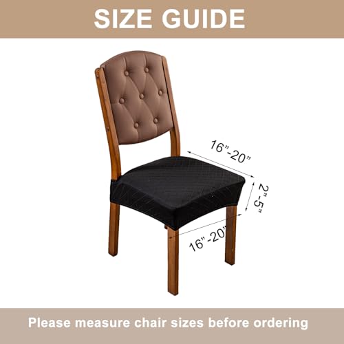 Image of Genina Waterproof Seat Covers for Dining Room Chair Covers,No Rear Covers