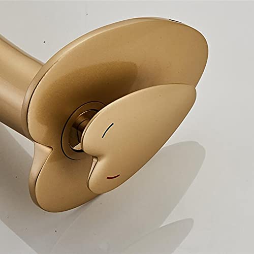 Grifo cascada lavabo baño water-tap cromado sobre cubierta con caída en lámina 4