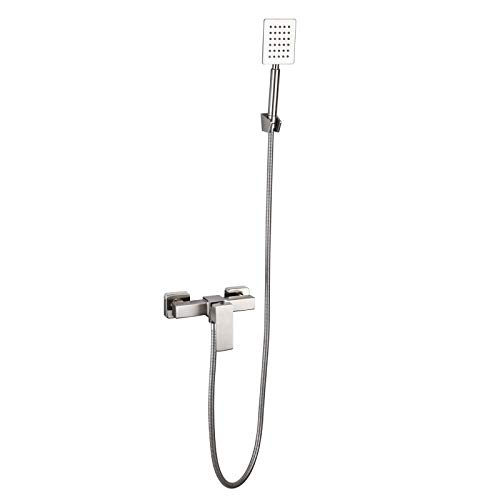 Baignoire murale : ensemble de douche en acier inoxydable pour régler facilement l'eau chaude
