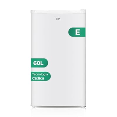 Svan Congelador Vertical Blanco SCV85502E. Capacidad 60 Litros, Puerta Reversible, Bajo nivel Sonoro, Eficiencia Energética Clase E | Ya disponible en tu tienda friki favorita! En mundofriki.es!