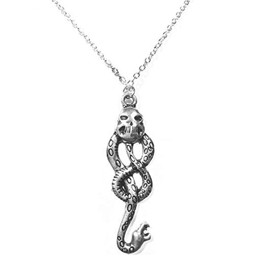 Accesorios Mortífagos Serpiente Calavera Collares Vintage Marca Oscura Colgante Collar Colgante De...