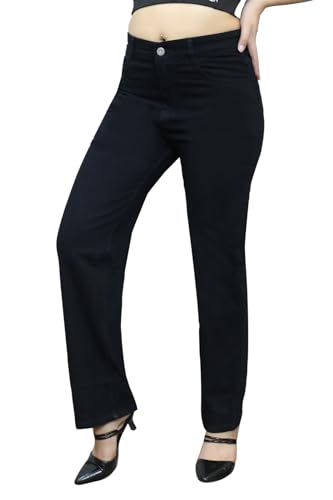 Image of Spandex Straight Fit Regular Jeans for Womens and Ladies