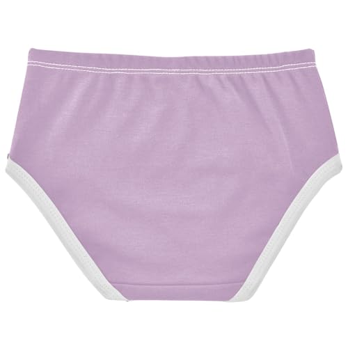 Joisal Girls Underwear Toddlers 2t Cotton Little Girl Panties Fun Kids Briefs Undies Lilac Pastel Lavender2