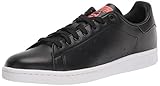 adidas Originals Men's Stan Smith Sneaker, Black/White/Turbo, 9.5