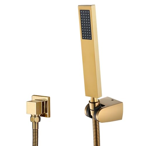 Pomme de douche en laiton doré pour une salle de bain moderne