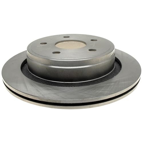 ACDelco Silver Rear Brake Rotor 18A1428A | GM 19261757 Brake Rotors for Select Chrysler Aspen, Dodge Durango, Ram 1500, and more