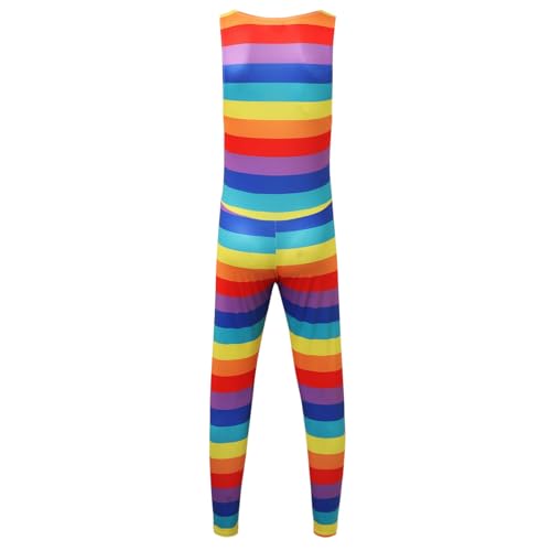 Leotard athletic con diseño rainbow y stringbody erótico estilo jockstrap 5