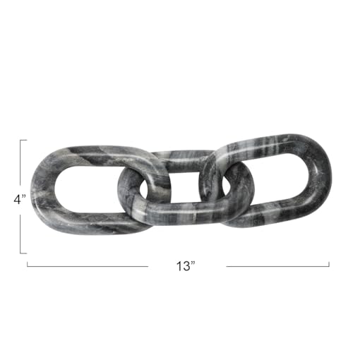 Bloomingville Decorative Marble Chain, Variegated Grey Tones3