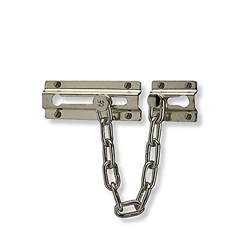 Tür-Sicherheitsketten, 2 Stück, Kette aus robustem Stahl, for Zuhause mit Schraubensicherheit, Hoteltür-Sicherheitstür, Diebstahlsicherungskette, Türkette, poliert