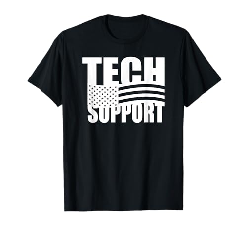 Tech Support USA Flag Patriotic Camiseta