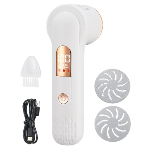 電動フットファイル - プロフェッショナルペディキュアツール、充電式足の角質除去器 |充電式電動フットスクラバー、電子フットケア装置、デュアルスピードフットエクスフォリエーター、防水フットスクラブ