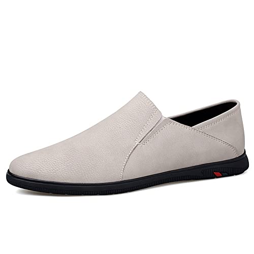 Shoes Dress Oxford for Men Slip On Vegan Leather Solid Color Block Heel Anti-Slip Resistant Non Slip Casual2