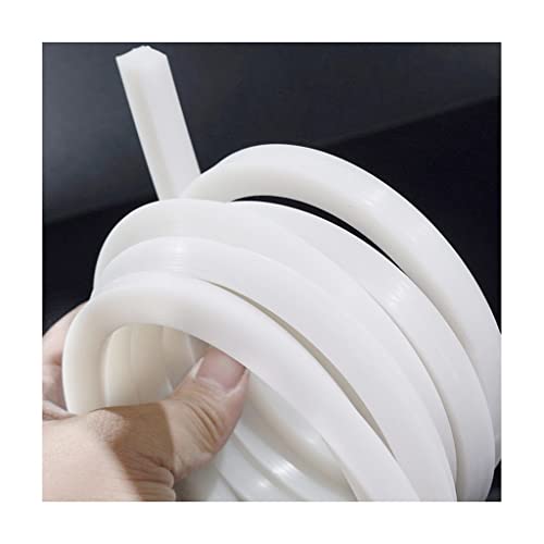 MOZTO Solid Silicone Rubber Seal Strip Heat Resistance Square, for Windows Hardware Sealing Strips (Color : 5m, Size : 12x12mm)
