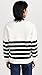 English Factory Women's Stripe Round Neck Sweater, Ivory/Black, XS