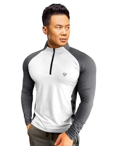 Image of EYEBOGLER Men High Neck ColourBlocked Full Sleeve Regular Fit T-Shirt