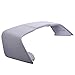 IKON MOTORSPORTS, Trunk Spoiler Compatible with 2008-2017 Mitsubishi Lancer, EVO Style Unpainted Black ABS Plastic Rear Trunk Lid Spoiler Wing Lip