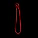 Suncentech Corbatas LED Corbatas Luminosos Ajustable, Decoración para Fiestas Corbata LED (Rojo)
