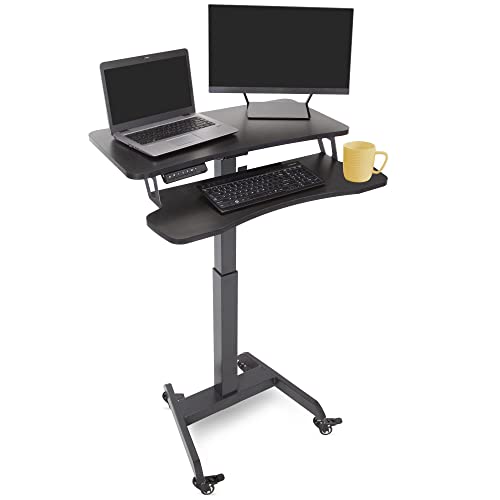 JIN OFFICE Ascend Electric Height Adjustable Table with Monitor R...
