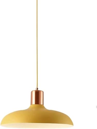 Miniatura 4 de Candelabro nórdico para comedor, moderno estilo macarrón, iluminación colgante de techo con pantalla de metal industrial grande para cocina, isla,