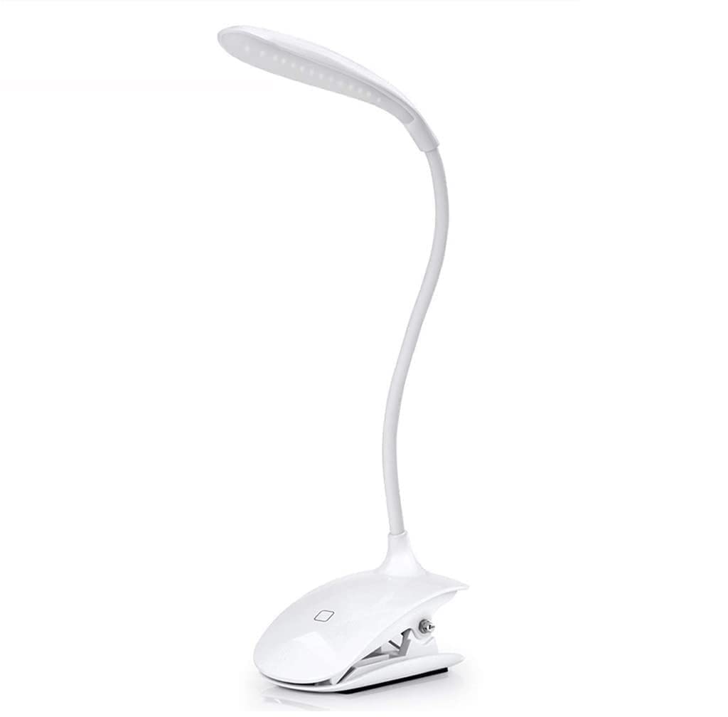 Home Office Luce LED ricaricabile pieghevole a clip lettura tavolo ° tubo regolabile per letto Light lampada lampade da scrivania