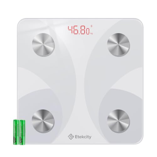 Etekcity 体重計 体組成計 スマホ連動 13項目測定可能 ２年品質保障 体脂肪計 Fitbit連携 スマート 高精度 軽量 日本語対応APP・説明書 FIT8S (ホワイト)