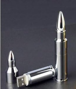 D-CLICK 4GB/8GB/16GB/32GB/64GB/Cool USB High Speed Flash Memory Stick Pen Drive Disk (8GB, Silver Bullet)